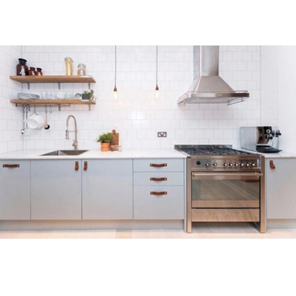 Cabinet Handle Pull - El Yapımı Deri Mobilya Tek Delikli